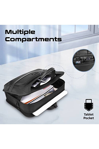 Promate Paramount-MB 15.6" Lightweight Bag with Large Pockets, Water Resistant