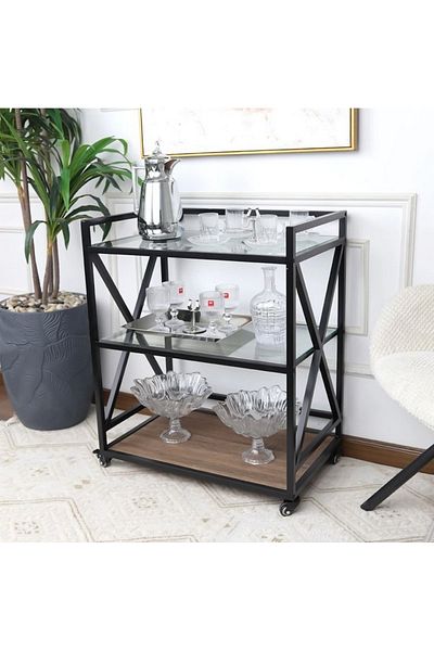 private house 3-Tier Tea and Coffee Trolley