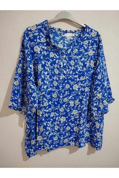 anne moda ankara Premium Quality, 3 Buttons, Full Summer, Tontish Size, Sweat-Proof, Stylish Flowing Blouse/Shirt