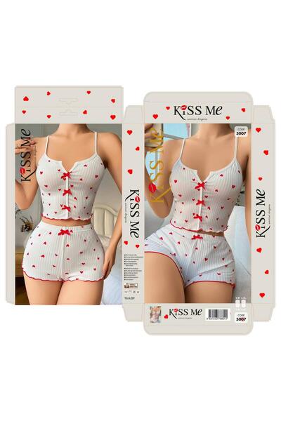 Modaley Giyim Set cămașă de noapte elegantă pentru femei, alb 9