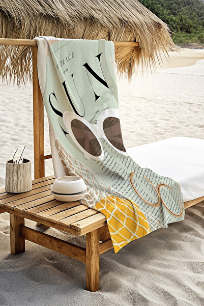 SWARIUS Πετσέτα θαλάσσης για ενήλικες Unisex 75x155cm με καλοκαιρινό σχέδιο - Πετσέτα μπάνιου - Πετσέτα θάλασσας