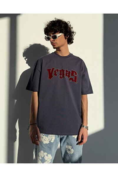 zaee تي شيرت فيغاس ستون كبير الحجم