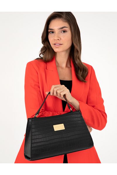Pierre Cardin Geantă neagră de umăr pentru femei 05PO25Y301