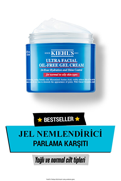 Kiehl's Ultra Facial Oil-Free Yağlı Ciltler İçin 24 Saat Nemlendiren Gözenek ...