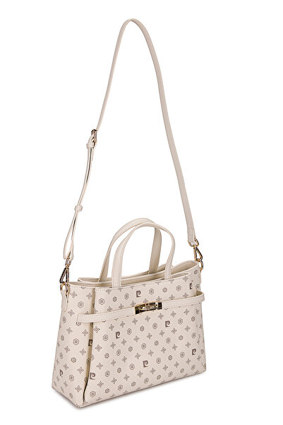 Pierre Cardin Beige Monogram Women's Shoulder Bag 05Po25Y10332