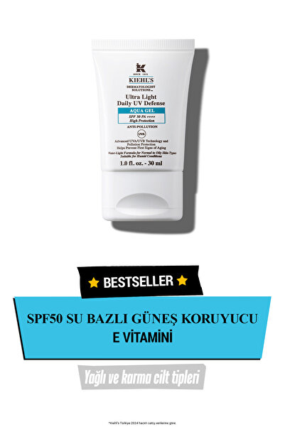 Kiehl's Ultra Light Günlük Uv Koruyucu Aqua Jel Güneş Kremi - Spf50 30 ml