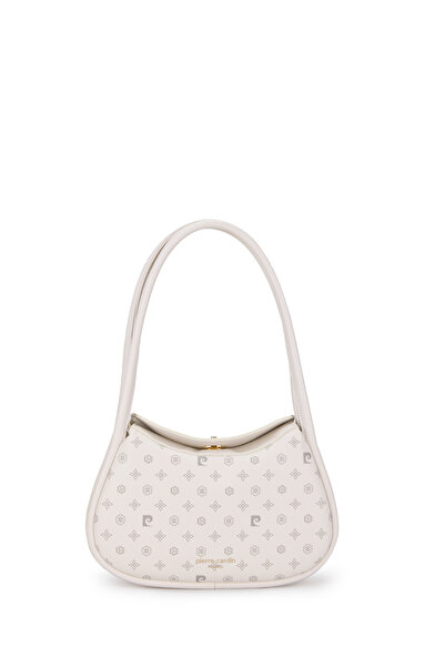 Pierre Cardin Beige Monogram Women's Shoulder Bag 05Po25Y10328