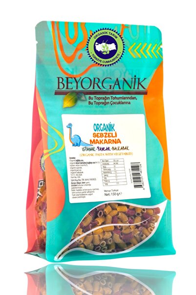 BEYORGANİK Organik Sebzeli Çocuk Makarna 7 Ay