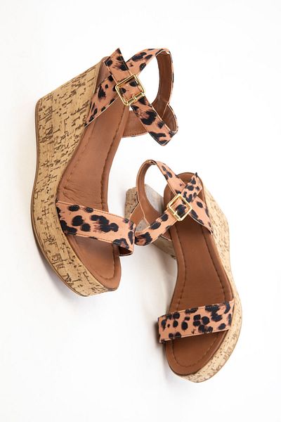 SOHO Leopard Damen Gefüllte Schuhe mit Absatz 20738