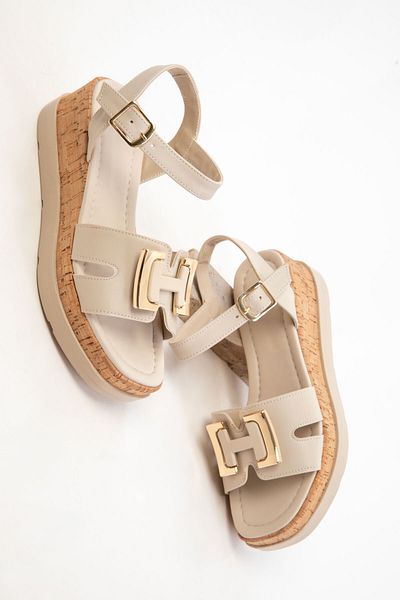 SOHO Beige Women's Sandals 20739