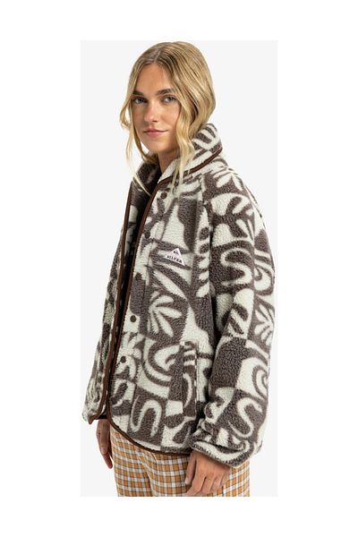 Quiksilver Chalok Sherpa - Поларно яке с копчета за жени