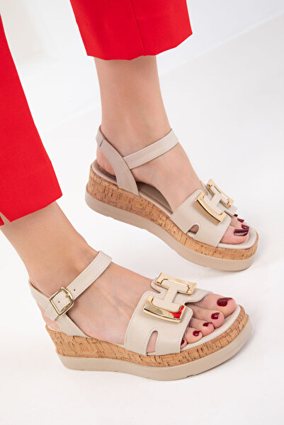 SOHO Beige Women's Sandals 20739