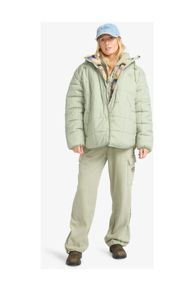 BİLLABONG Happy Camper - Női kapucnis puffer dzseki