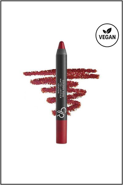 Golden Rose Matte Lipstick Crayon No:23 Red Dose - Mat Kalem Ruj