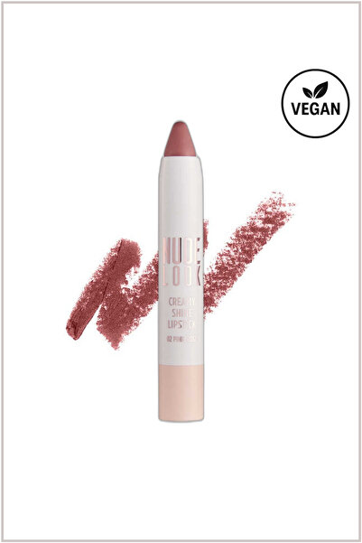 Golden Rose Nude Look Creamy Shine Lipstick - 02 Pink Rose - Kremsi Parlak Kalem Ruj
