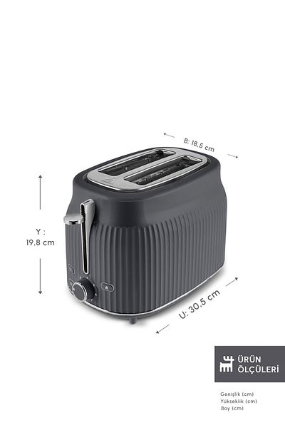 Karaca Massimo 2 Slice Capacity Toaster