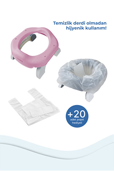 Babyjem Portatif Katlanabilir Seyyar Lazımlık & Sızdırmaz - Süper Emici Poşet...