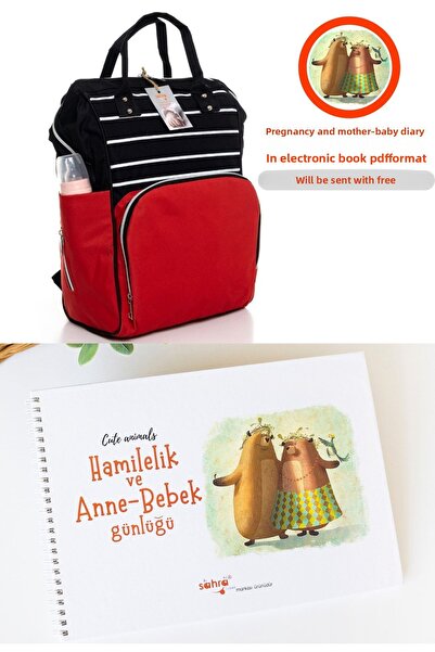 Sahra حقيبة ظهر للعناية بالطفل ومذكرات الحمل والأم والطفل كتاب إلكتروني Pdf