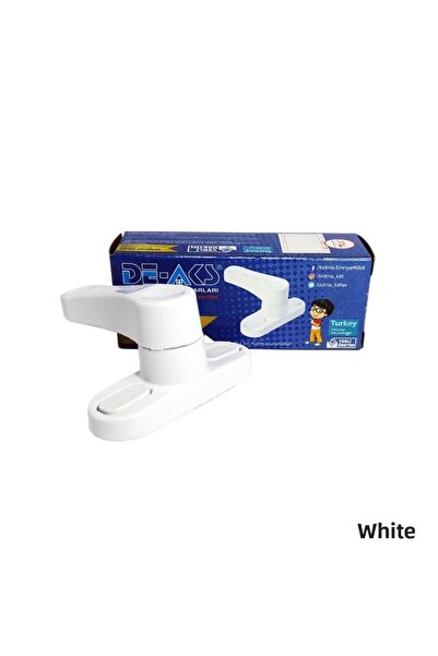 EYM Pvc Door Window Child Safety Security Lock Pull Metal White