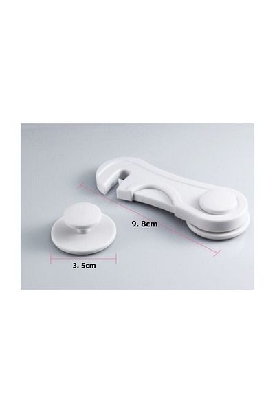 AGUBUGU BABY Agu-012 Two Door Cabinet Lock - Single, White