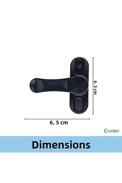 Evene قفل أمان نافذة أنثراسايت 5 قطع قفل ضد السرقة للأطفال قفل معدني قابل للسحب