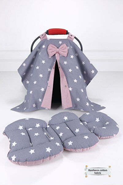 Umaybebek Stroller Cover Stroller Cushion 2 Pieces - With Waist Support