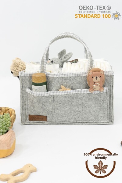 mordesign Multi-Purpose Thick Felt Mother Baby Care Bag, In-Cabinet Organizer, Scotch Series