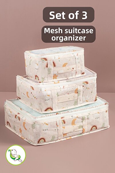 Meleni Baby مجموعة منظم حقائب الأم والطفل المكونة من 3 قطع - منظم حقيبة خروج ...