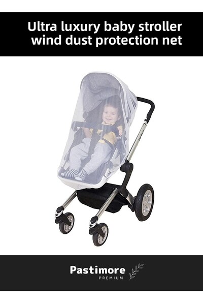 Pastimore شبكة ناموسية لعربة الأطفال المرنة من سلسلة Premium متوافقة مع جميع ...