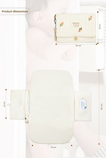 Modakids Portable Nursing Bag - Baby Diaper Cushion, Pad Cover Organizer