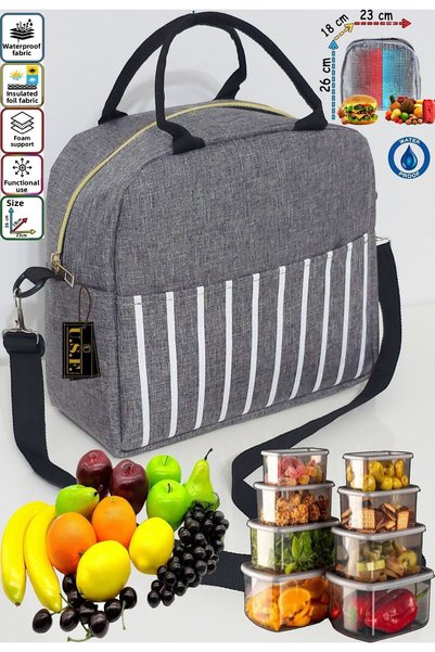 USF Thermal Insulated Thermal Thermos Food, Food, Nutrition, Food Bag for Mot...