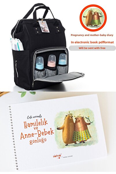 Sahra حقيبة ظهر للعناية بالطفل ومذكرات الحمل والأم والطفل كتاب إلكتروني Pdf