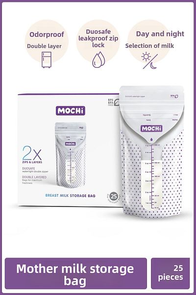 Mochi Breast Milk Storage Bag (200 ML, 25 PCS)