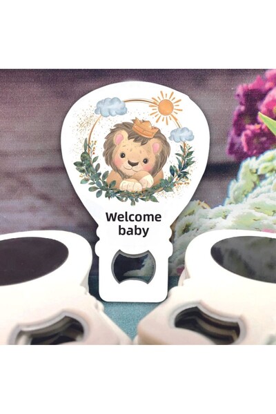 Ege ajans 10 قطع مغناطيسية لفتحة بالونات الأطفال على شكل أسد (مع البطاقة والج...