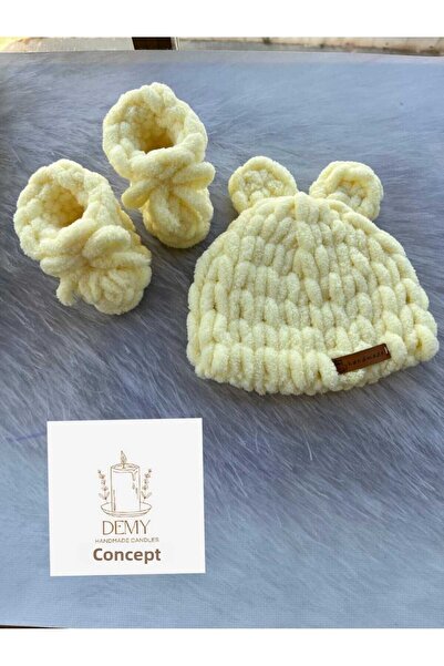 Alize Puffy طقم قبعة للأطفال مكون من قطعتين