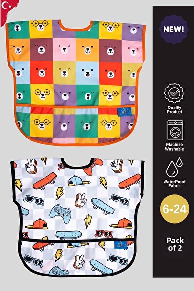 ANP MODA TASARIM Liquid Proof Sleeveless 6-24 Months 2-Piece Activity and Fee...