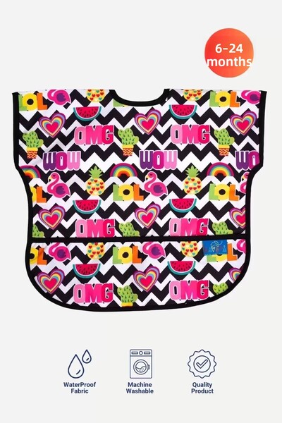 BAVETA مريلة أطفال ونشاط مقاومة للسوائل بدون أكمام من إيتريل لول، من عمر 6 إل...