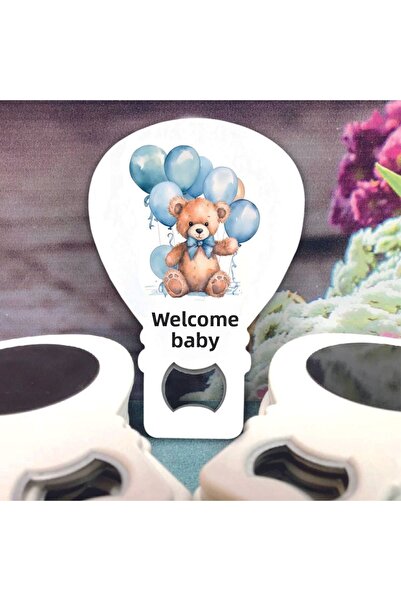 Ege ajans مغناطيس يفتح 10 بالونات دبدوب (بطاقة وجيلاتين).