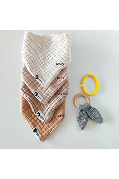 destinyhometex 100% قطن 8 طبقات من قماش الموسلين مكون من 4 قطع مريلة أطفال/من...