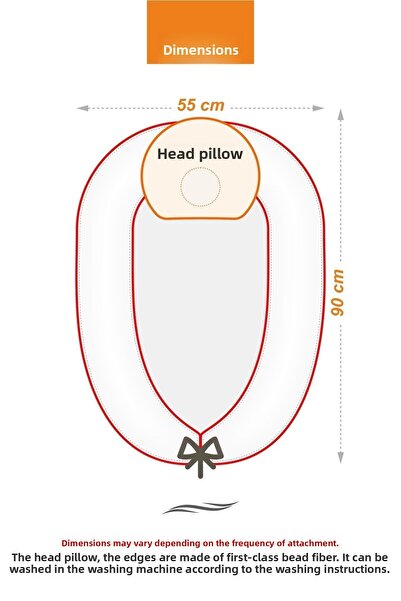 Umaybebek Babynest, Baby Sleep Bed 0-2 Years Old - Gray Cat Pattern