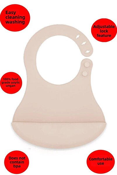 vipgross Silicone Baby Bib Pink