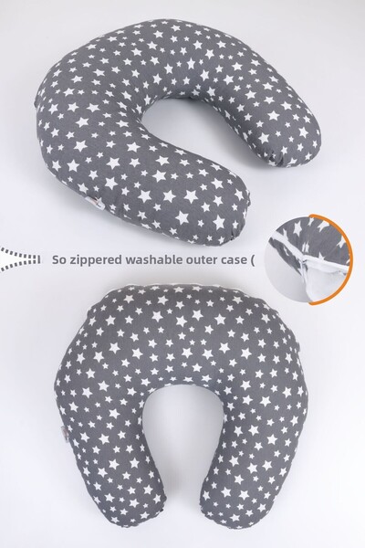 Umaybebek Breastfeeding Pillow Cushion, Cotton Fabric - Padded Pillow 60X60 cm