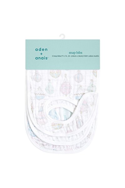 aden + anais مريلة موسلين سناب - عبوة من 3 قطع - Above The Clouds
