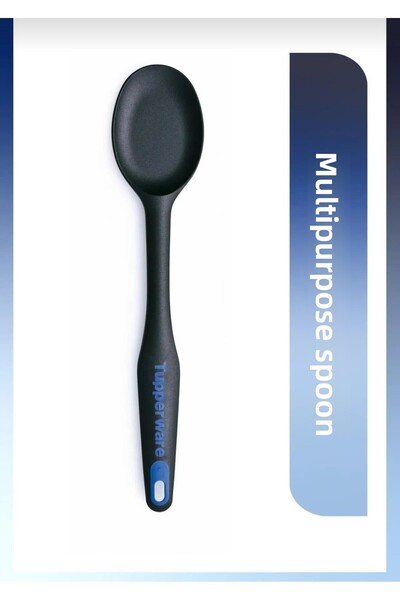 Tupperware Black and Blue Multi-Purpose Feeding Spoon - 1 Piece