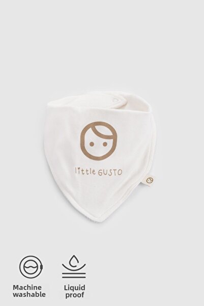 Little Gusto Beige Liquid Proof Scarf Apron Standard