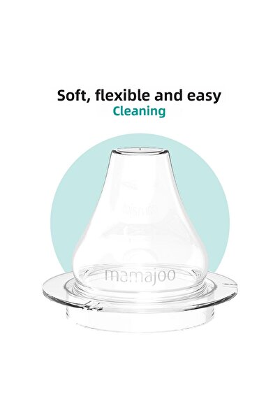 Mamajoo 160 ml Powder Blue Sippy-Stop Educational Cup with Handle - 6 Months