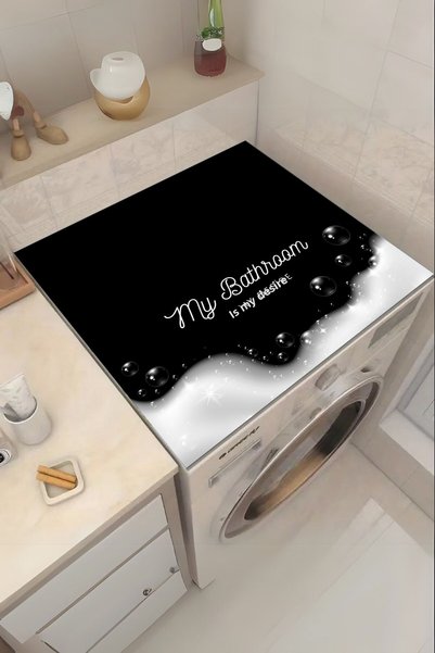 Getcarpet Washing Machine Dryer Cover Protection Pad Waterproof Mat Non-Slip Washable