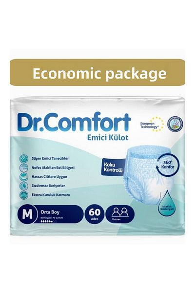Dr.Comfort Adult Absorbent Panties Medium 30 Pieces 2 Packs 60 Pieces
