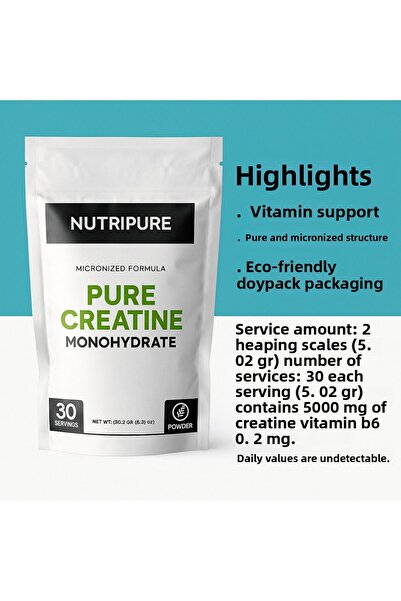 Nutripure Creatine Monohydrate Unflavored 150.6 Gr