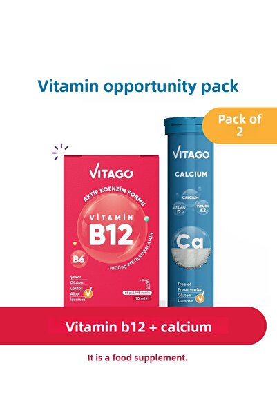 Vitago B12+ Calcium - Pack of 2